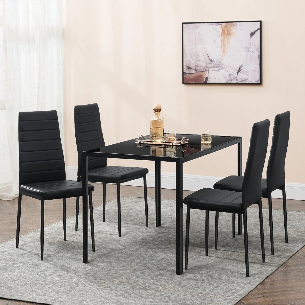 Jusky Set de sufragerie Dalya - negru
