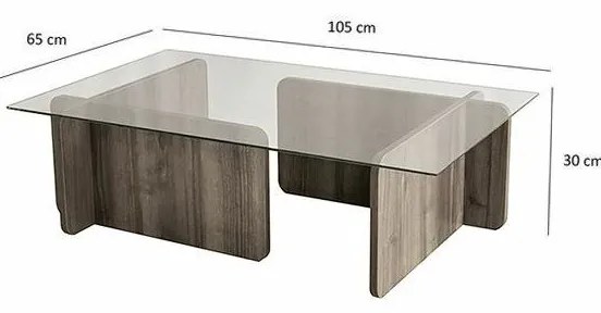 Măsuță de conferință Escape Walnut