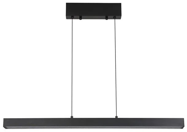 Lustra LED suspendata extensibila Linear negru