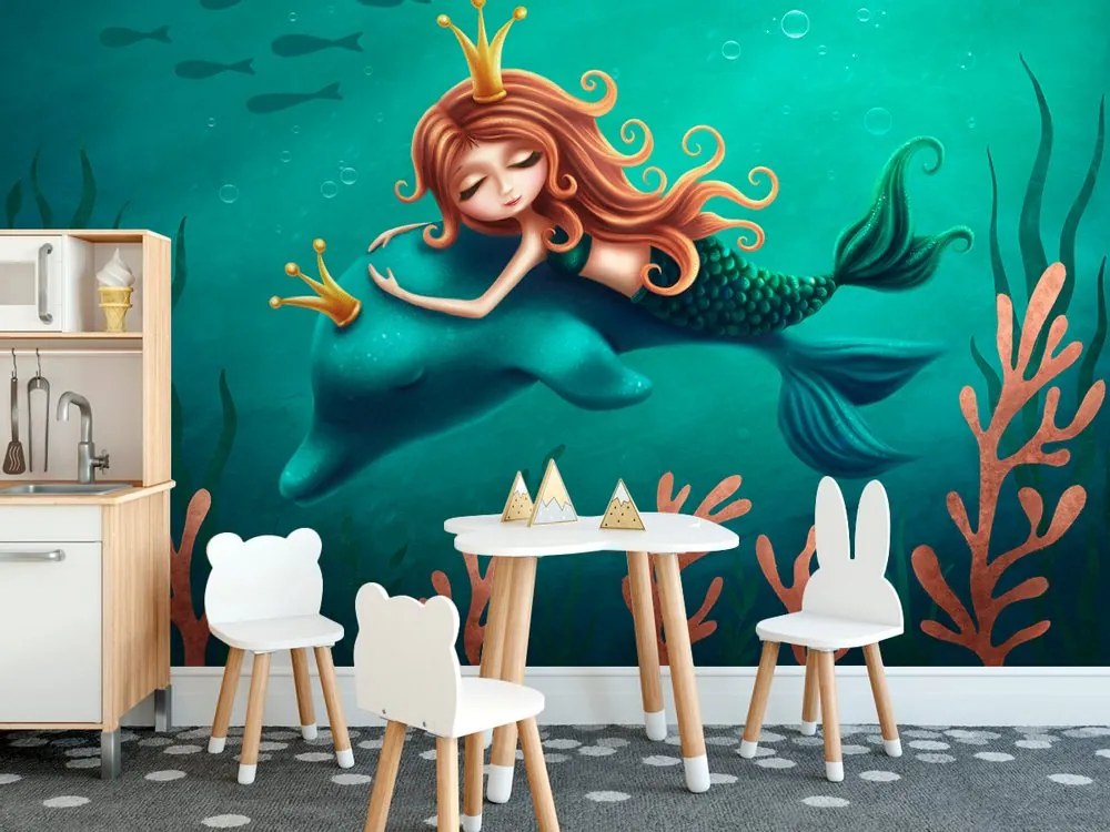Tapet zâna de mare cu delfinul
