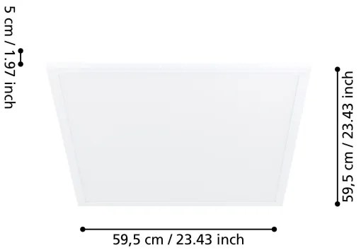 Eglo 98418 - Plafonieră LED SALOBRENA-M cu senzor LED/34W/230V