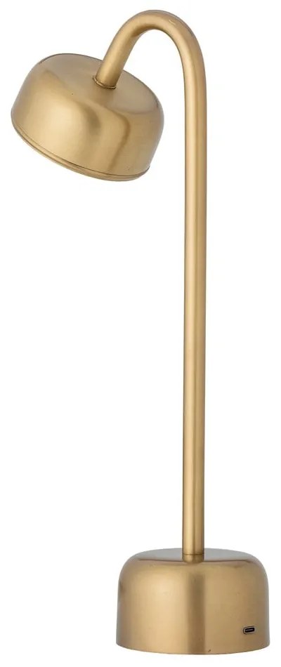 Veioză aurie LED cu intensitate reglabilă cu abajur din metal (înălțime 35,5 cm) Niko – Bloomingville