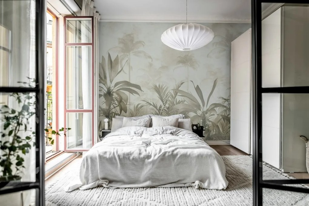 Fototapet, Soft Jungle, Beige, Rebel Walls