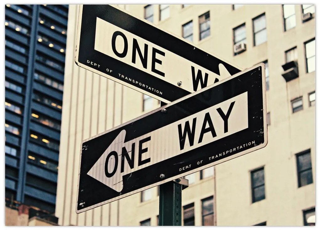 Tablou - New York ONE WAY (70x50 cm)