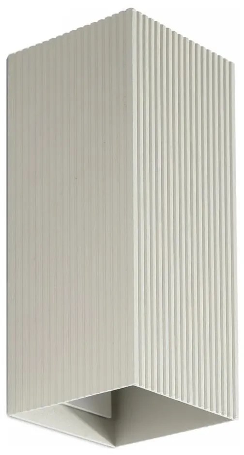 Aplică FARO 40567 SOLE 2xGU10/8W/230V gri canelat dreptunghiular