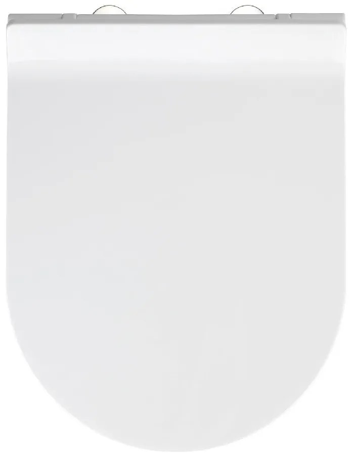 Capac WC cu închidere lentă Wenko Habos, 46 x 36 cm, alb