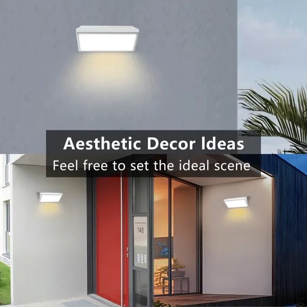 Brilagi-LED Aplică de perete pentru exterior cu senzor TRIANGLE LED/20W/230V alb IP65