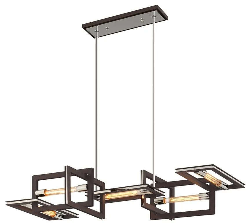 Lustra suspendata LUX, design modern, ENIGMA cu 5 surse de lumina