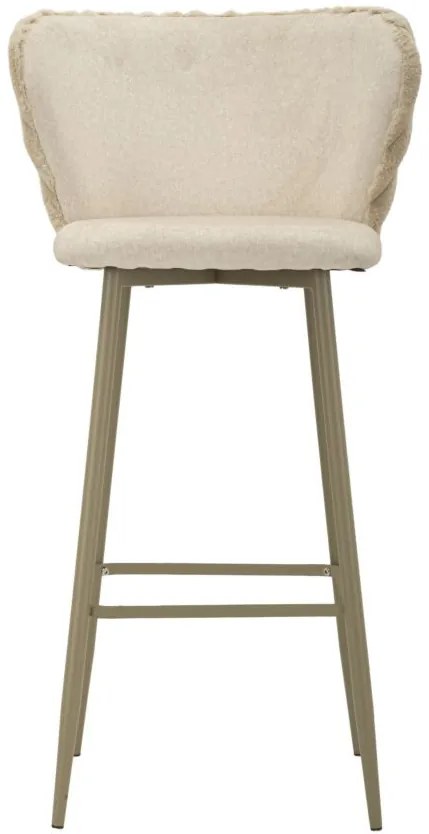 Mauro Ferretti Scaun De Bar Alaska -B- Crem Set 2 Bucăți Cm 55X58X106 (Înălțime Scaun Cm 77) | Aosom Romania