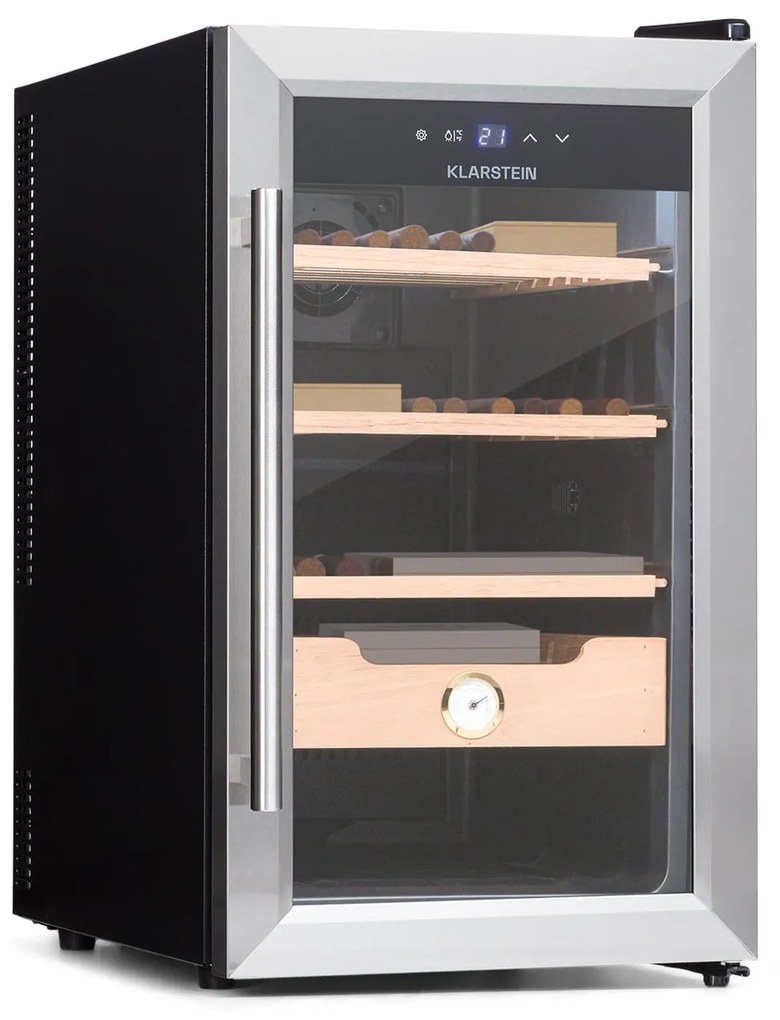 El Presidente 48, Humidor pentru trabucuri, 48L,  3 sertare, 1 compartiment din lemn de cedru