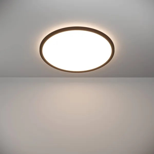 Plafonieră LED dimabilă de exterior Eglo 901455 ROVITO-R 16,8W/230V d. 50 cm IP44 negru + telecomandă