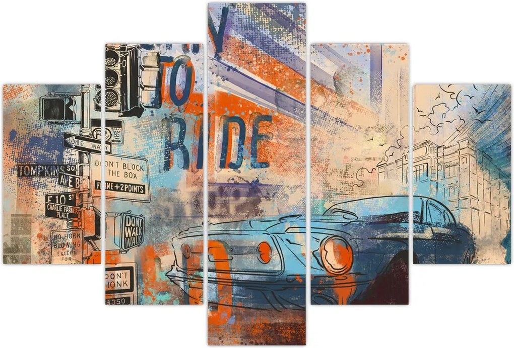 Tablou - Născut să călătorească (150x105 cm)