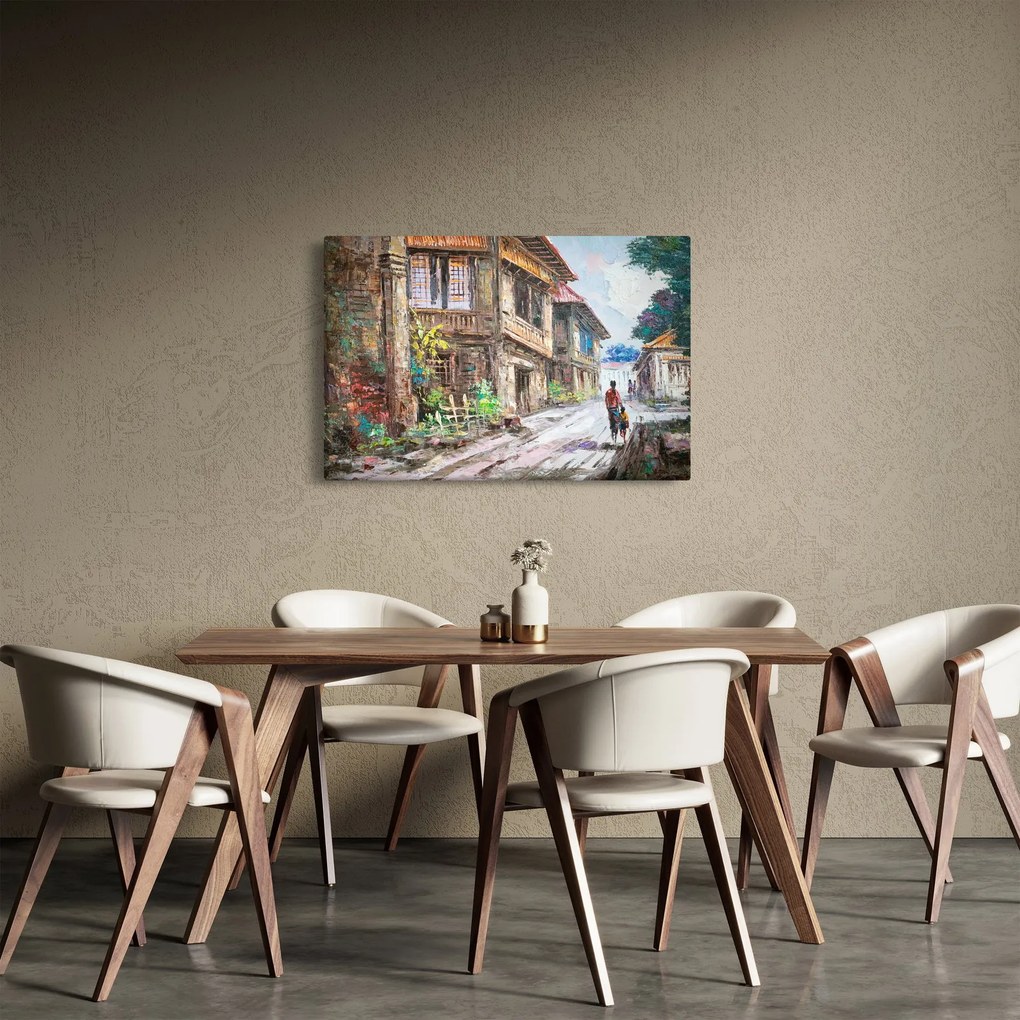 Tablou - Satul filipinez, Asia (90x60 cm)
