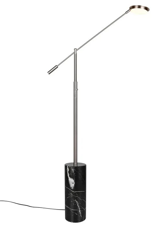 Lampadar negru-argintiu LED (înălțime 145 cm) Fiore – Trio Select