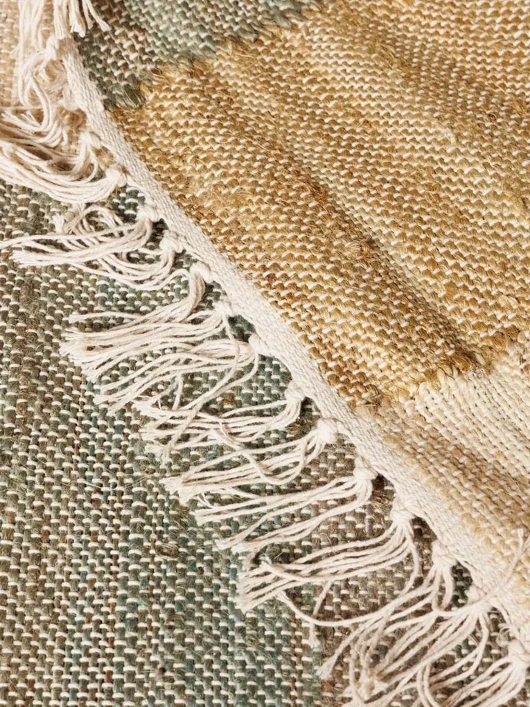 Covor Kilim galben și verde, Grimmi 120x180 cm