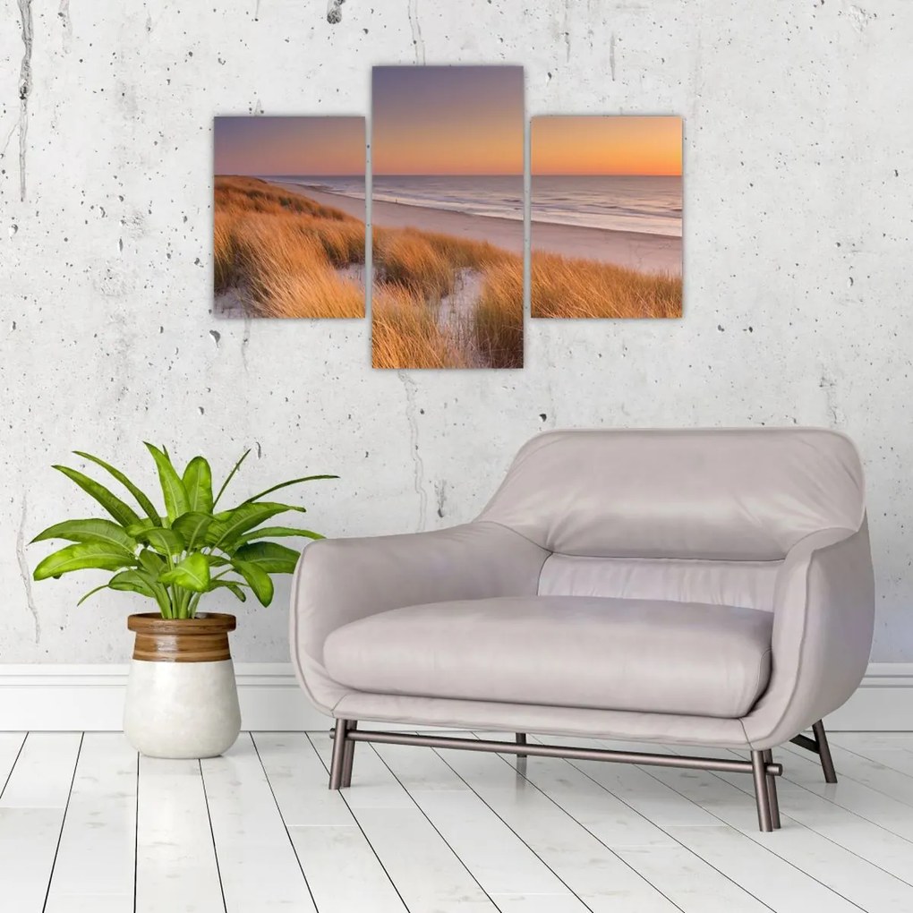 Tablou - Plajă la apus de soare (90x60 cm)