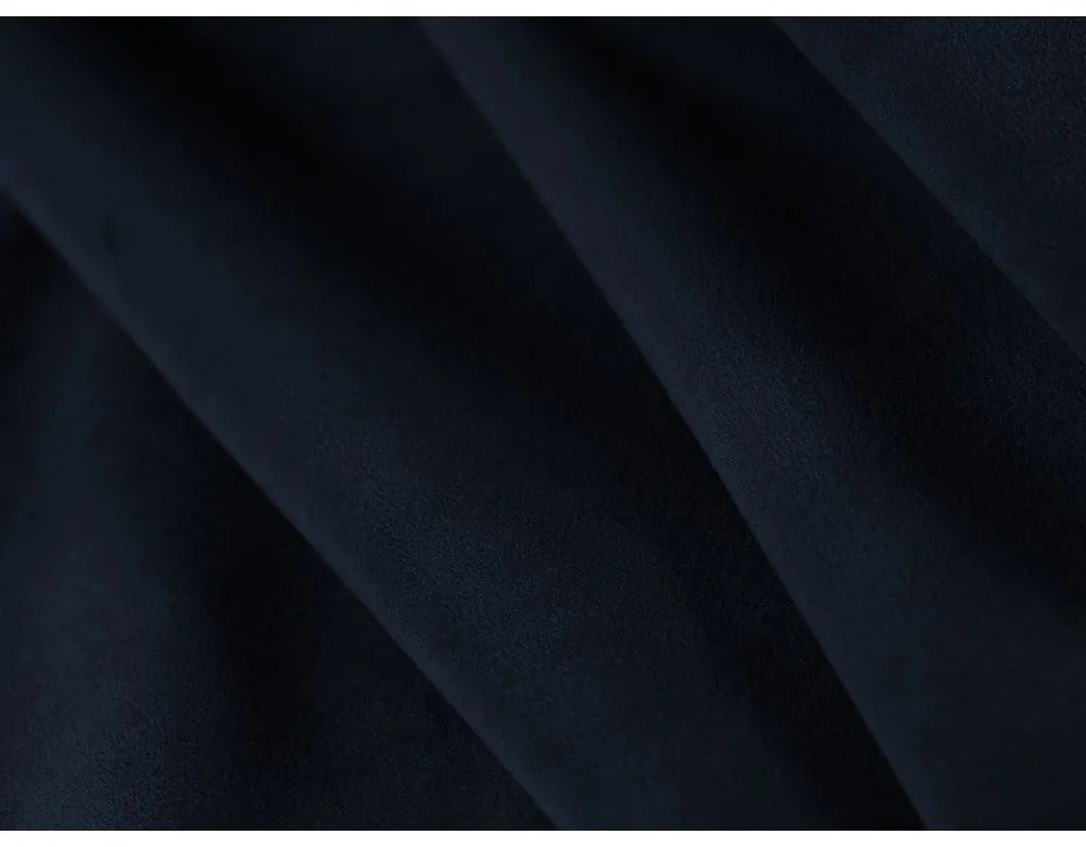 Colțar albastru închis cu tapițerie din catifea (cu colț pe partea dreaptă, în formă de "U") Vanda – Mazzini Sofas