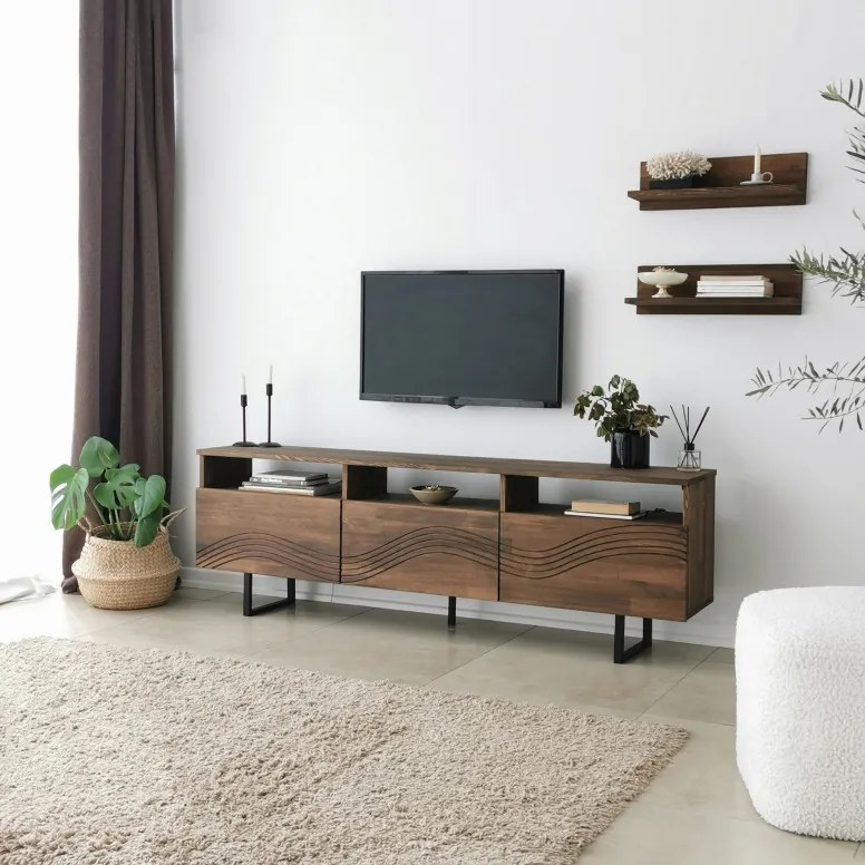 Comoda TV Onda - Walnut