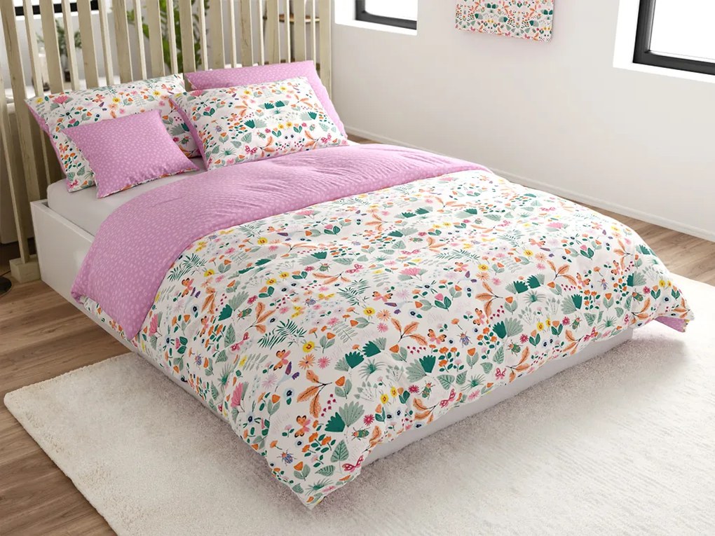 Lenjerie de pat din bumbac LUNETTA roz Dimensiune lenjerie de pat: 70 x 90 cm | 140 x 200 cm