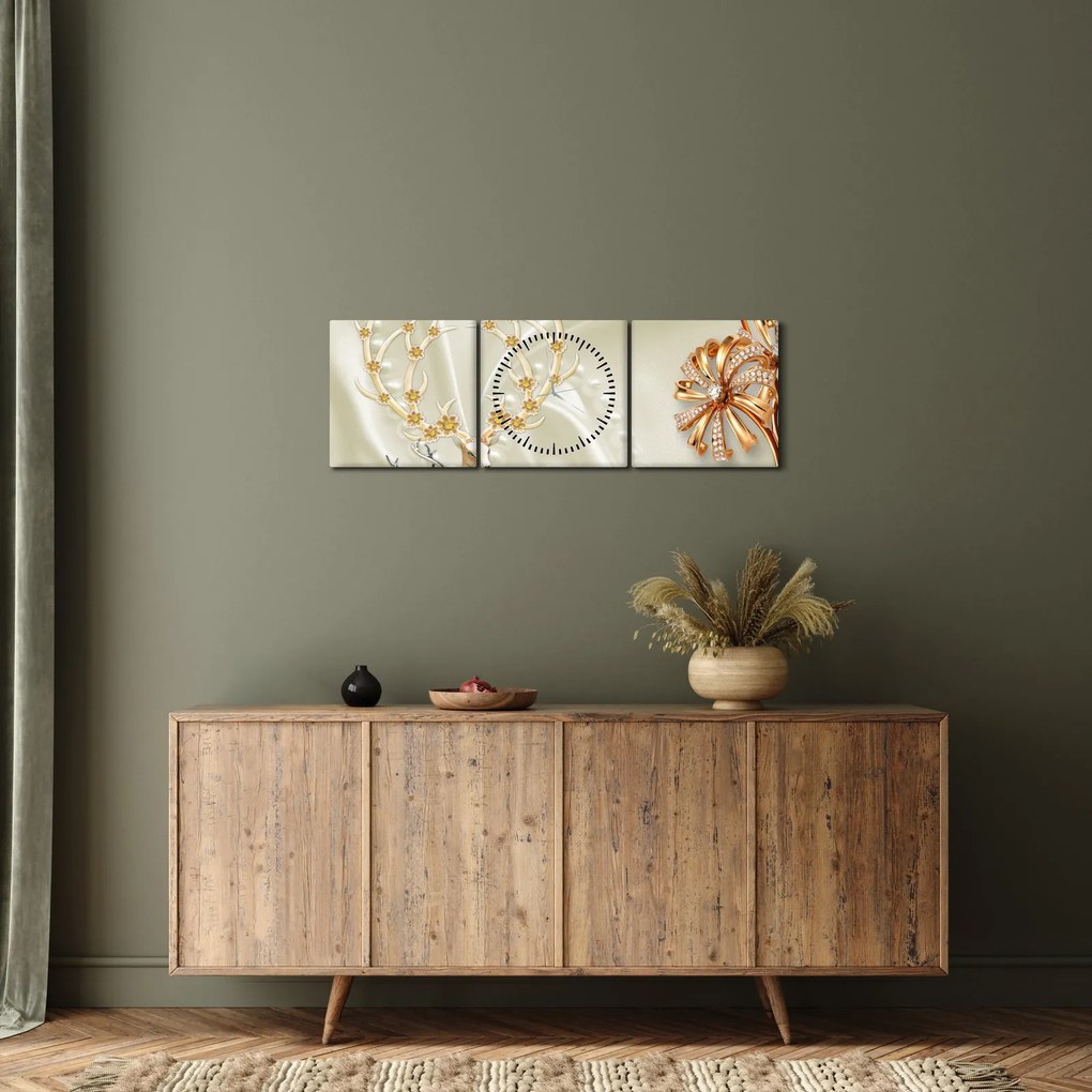 Tablou - Colaj (cu ceas) (90x30 cm)