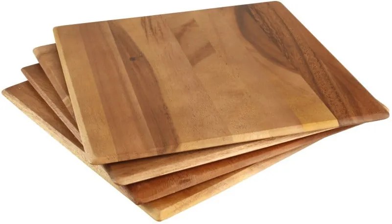 Set 4 suporturi din lemn de salcâm pentru farfurii T&G Woodware Tuscany