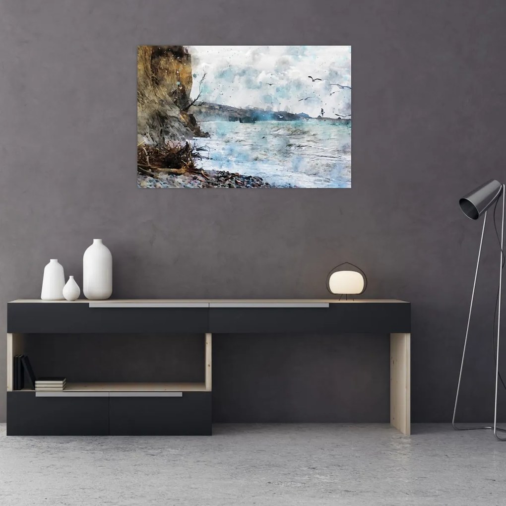 Tablou - Recif, acuarelă (90x60 cm)