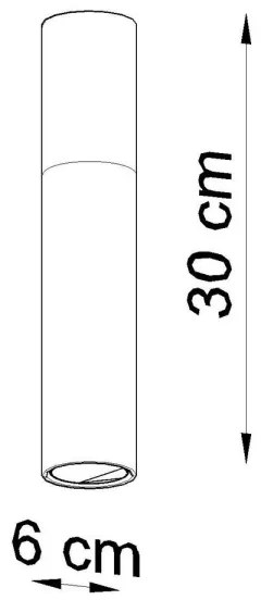 Plafonieră PABLO 1xGU10/40W/230V negru