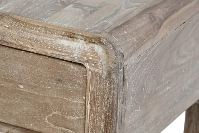 Set 3 console din lemn de tec reciclat, finisaj natural, „Origin”