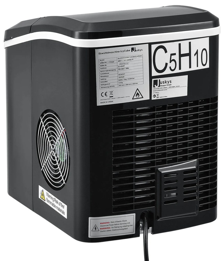 Producător de cuburi de gheață IcyCube negru