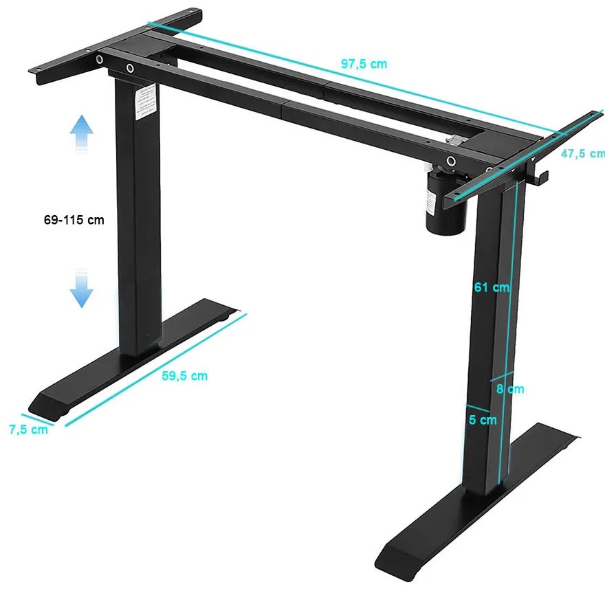 Picioare de masa reglabile electric