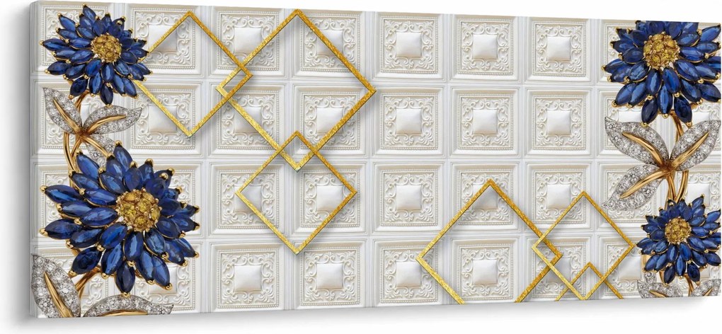 Tablou - Flori de diamant (120x50 cm)