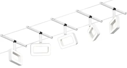 Paulmann 94483 - SET 5xLED/4,8W Sistem complet cu cablu FRAME 230V alb