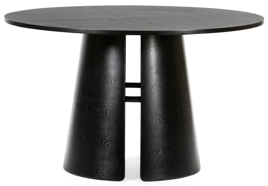 Masă dining rotundă Teulat Cep, ø 137 cm, negru
