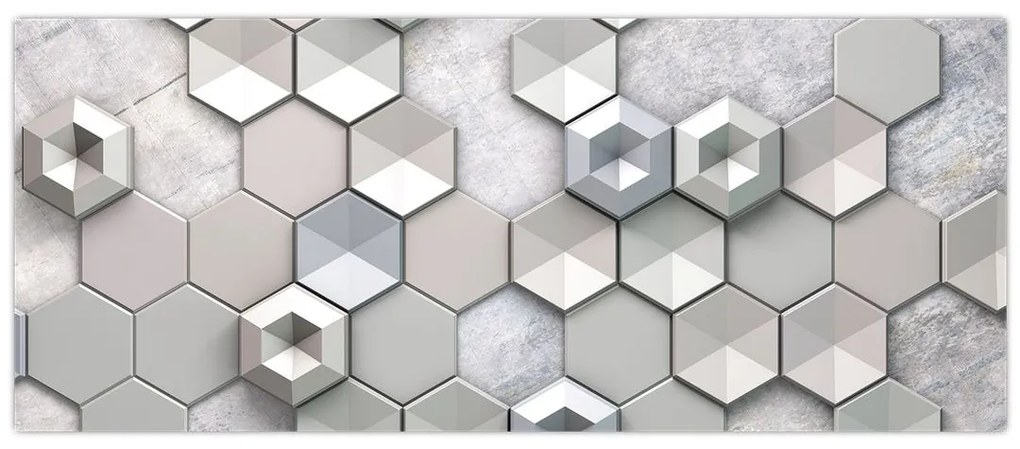 Tablou cu abstracție 3D (120x50 cm)