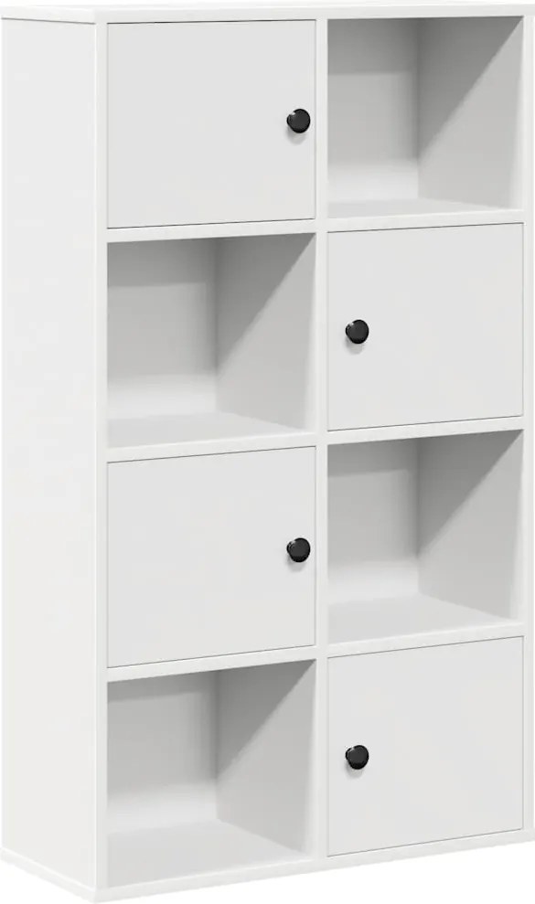 vidaXL Bibliotecă albă 60x24x101,5 cm din lemn prelucrat