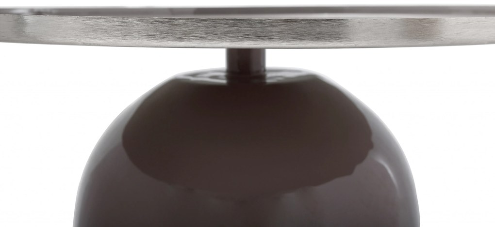 Masuta de cafea rotunda din fier 51x51x40,5 cm gri