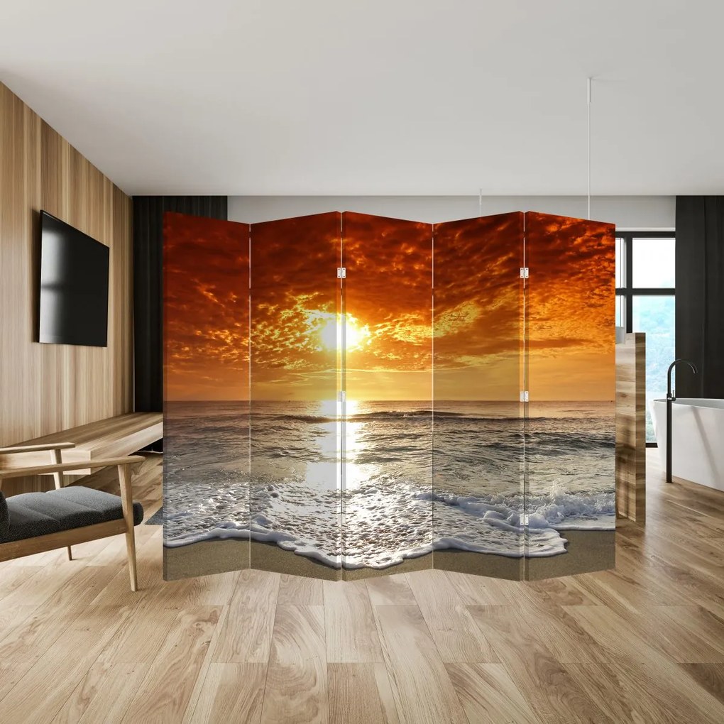 Paravan - Apus de soare din Corsica (210x170 cm)