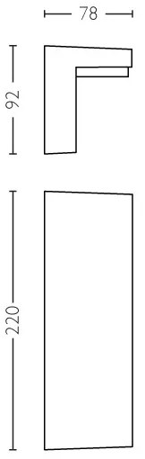 Philips 16483/93/P3 - Aplica LED exterior BUSTAN 2x4,5W IP44