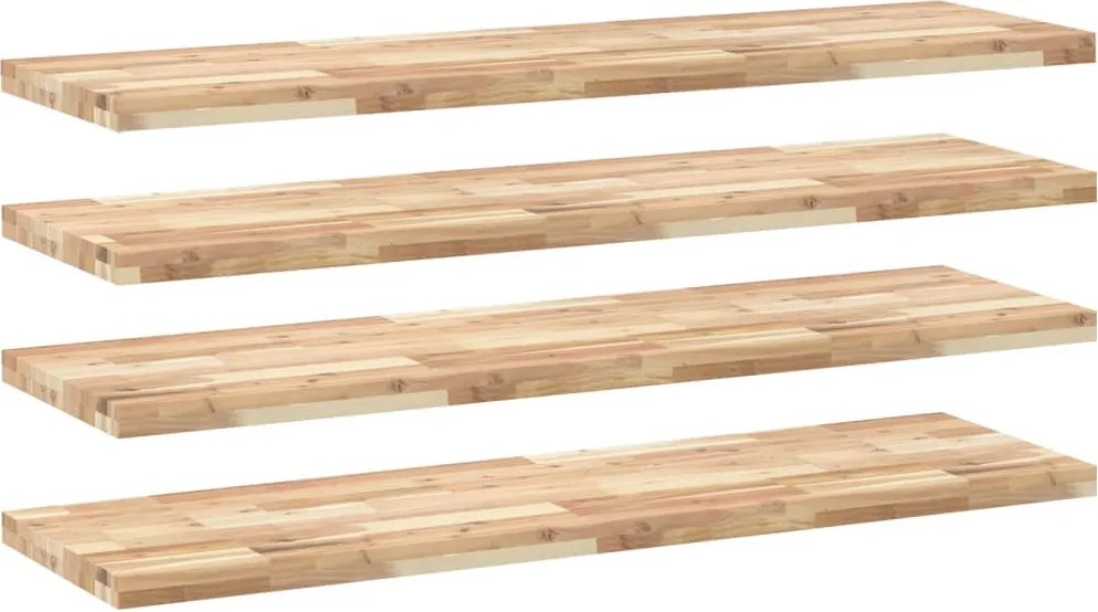 vidaXL Rafturi suspendate 4 buc. 160x40x4cm lemn masiv acacia netratat