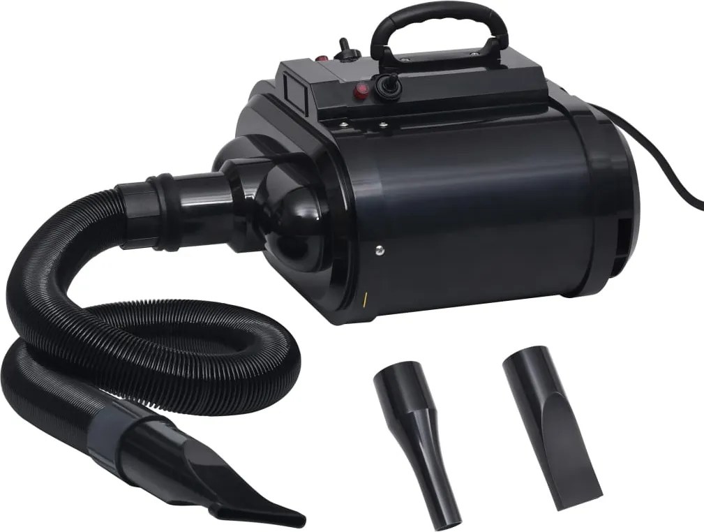 vidaXL Uscător pentru animale de companie, motor dublu, negru