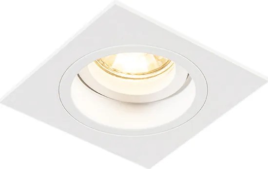 Spot încastrat inteligent alb pătrat, inclusiv WiFi GU10 - Chuck