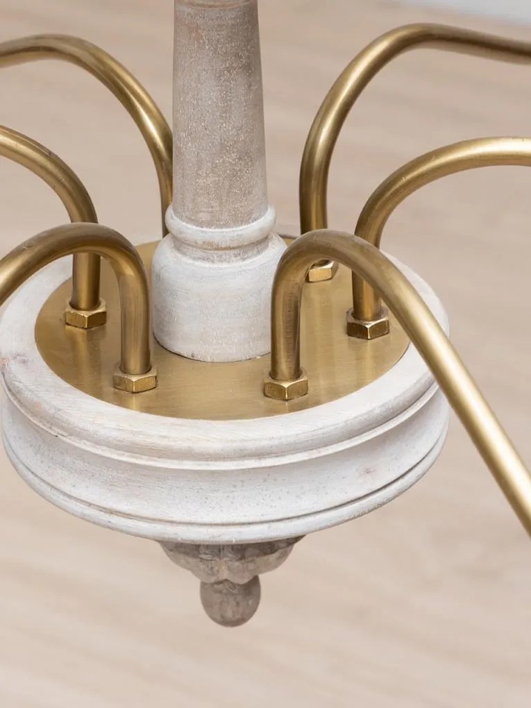 Candelabru din metal si sticla, 61 cm, Saumur
