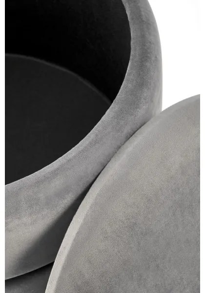 Taburet MINTY d. 37 cm gri/auriu