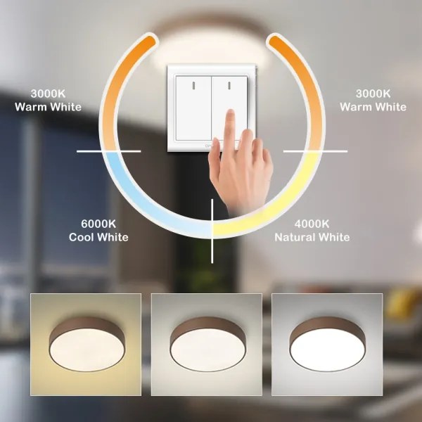 Brilagi - Plafonieră LED POOL LED/60W/230V 3000/4000/6000K 50 cm maro