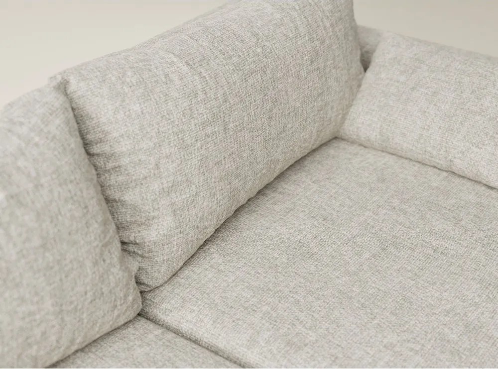 Colțar bej extensibil/cu spațiu de depozitare cu tapițerie din chenille (cu colț pe partea stângă/cu șezlong) Leon – Maison de Rêve