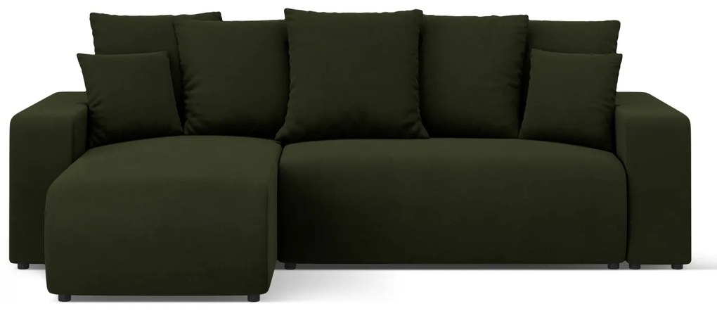 Coltar extensibil Jini cu 4 locuri, colt reversibil si tapiterie din catifea
