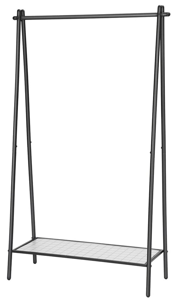Suport multifunctional pentru haine STEEW 92,5x153 cm negru