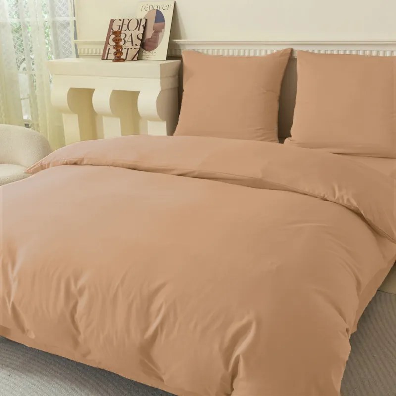 Lenjerie de pat din microfibra LANTA maro Dimensiune lenjerie de pat: 70 x 90 cm | 140 x 200 cm