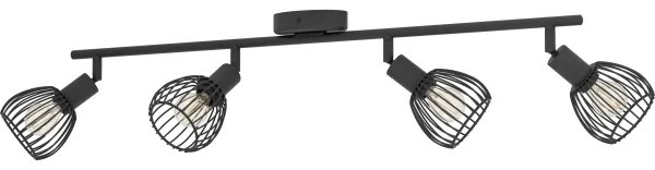 Spot Eglo 901042 SONNINO 4xE14/40W/230V negru