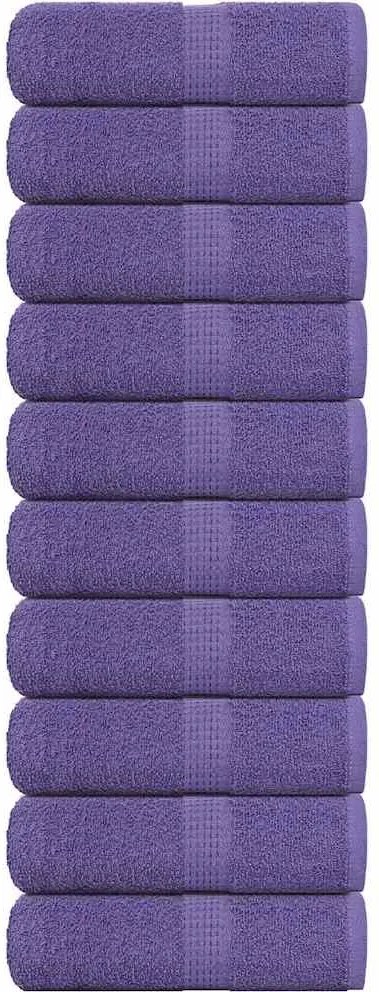 vidaXL Prosoape de baie, FROGN, 10 buc., violet, 30x30 cm, 360 g/m²